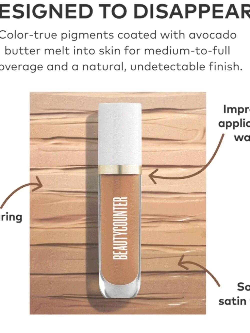 BEAUTYCOUNTER Skintwin Creamy Concealer + Better Blender NIB Bundle 4/$30